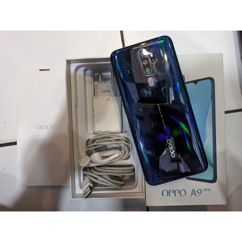 oppo a9 2020 ram 8gb internal 128gb second bekas pernah pakai