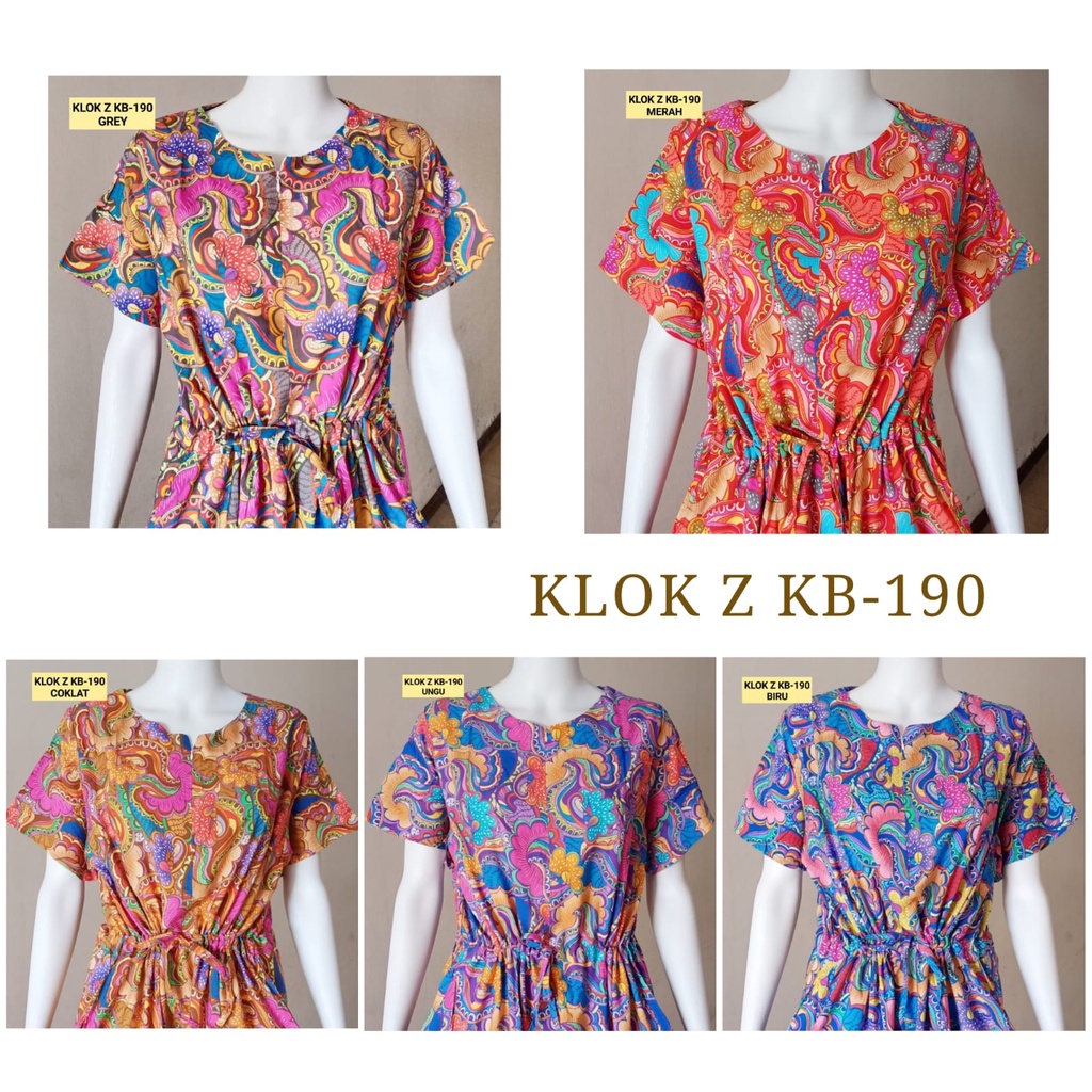 AS Dress Klok Zipper Batik Kudamas LD 114cm Busui