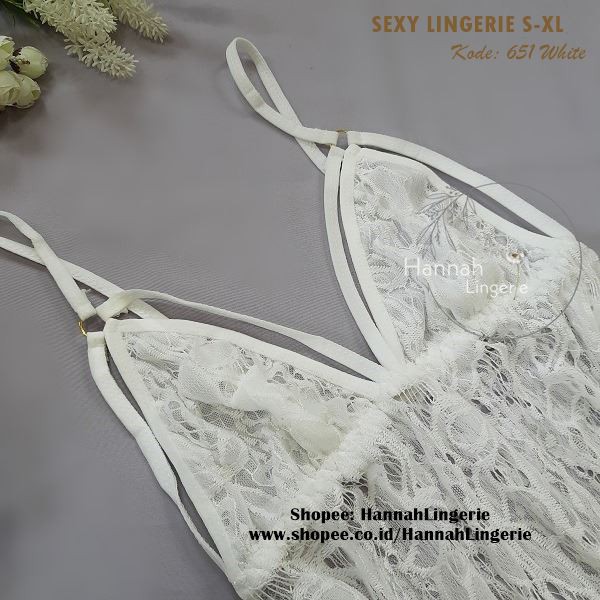 S-L Hannah Lingerie Original - Baju Tidur Warna Kulit Lingerie Wanita Transparan Lingering Hot 965