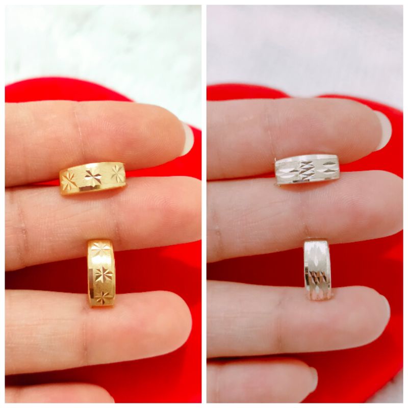 ANTING JEPIT UKIR PERAK 925 LAPIS EMAS 24K