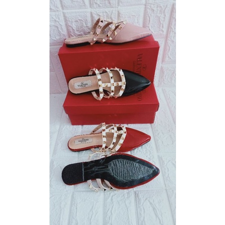 Sendal wanita Flat VL lancip Depan import Murah Kode 2207