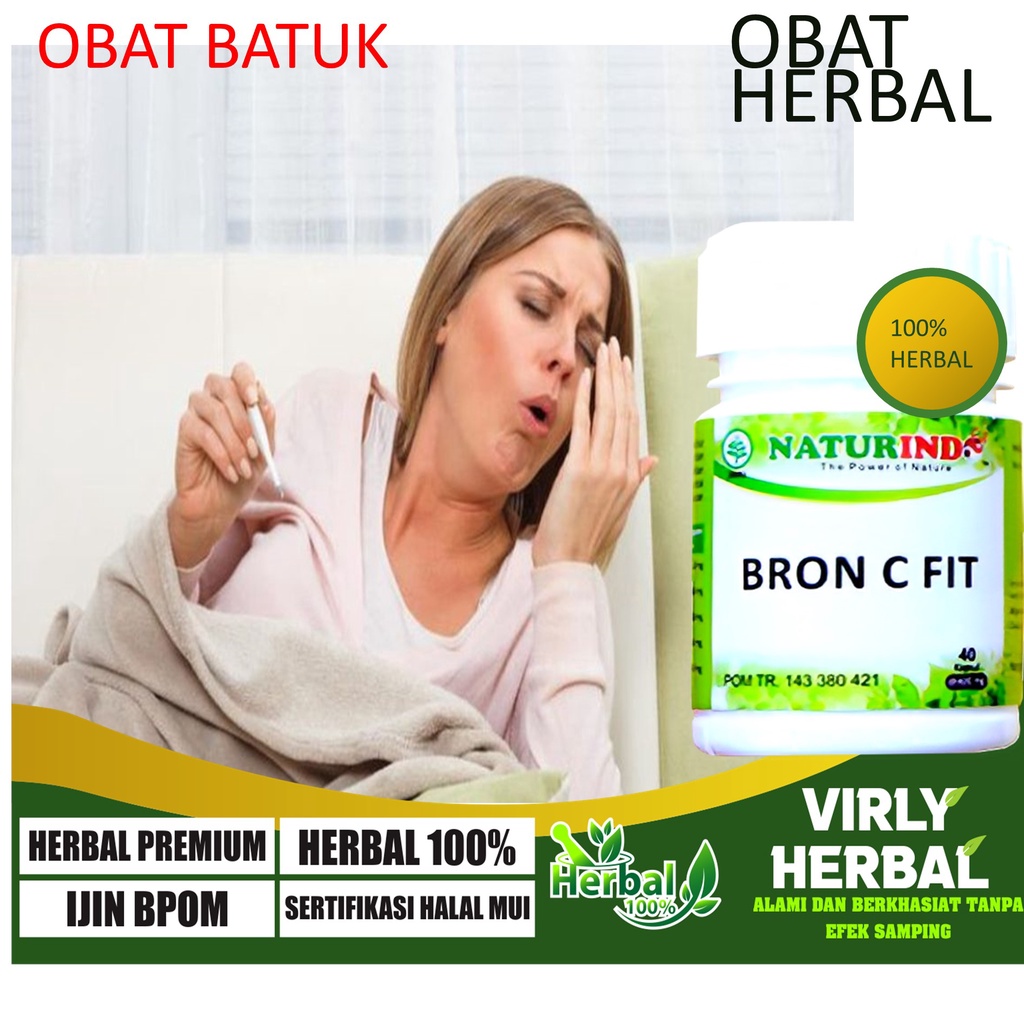 Obat Batuk Herbal Bron C Fit Obat Batuk Berdahak, Obat Batuk Kering, Obat Batuk Anak Dan Dewasa, Oba