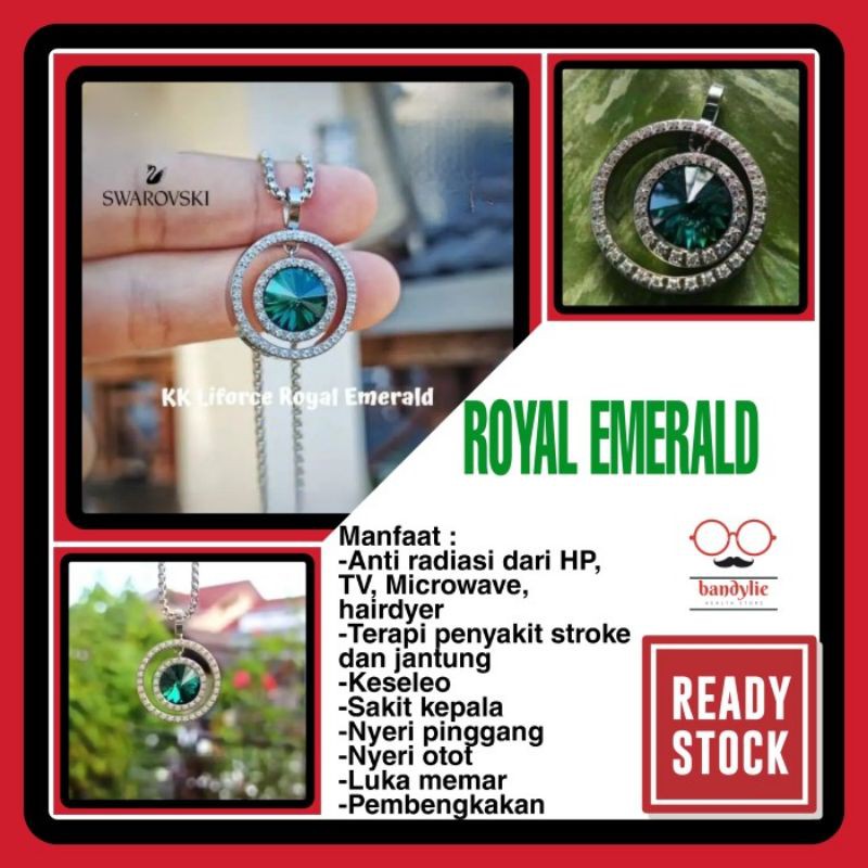 Kalung Kesehatan KK LIFORCE ROYAL EMERALD