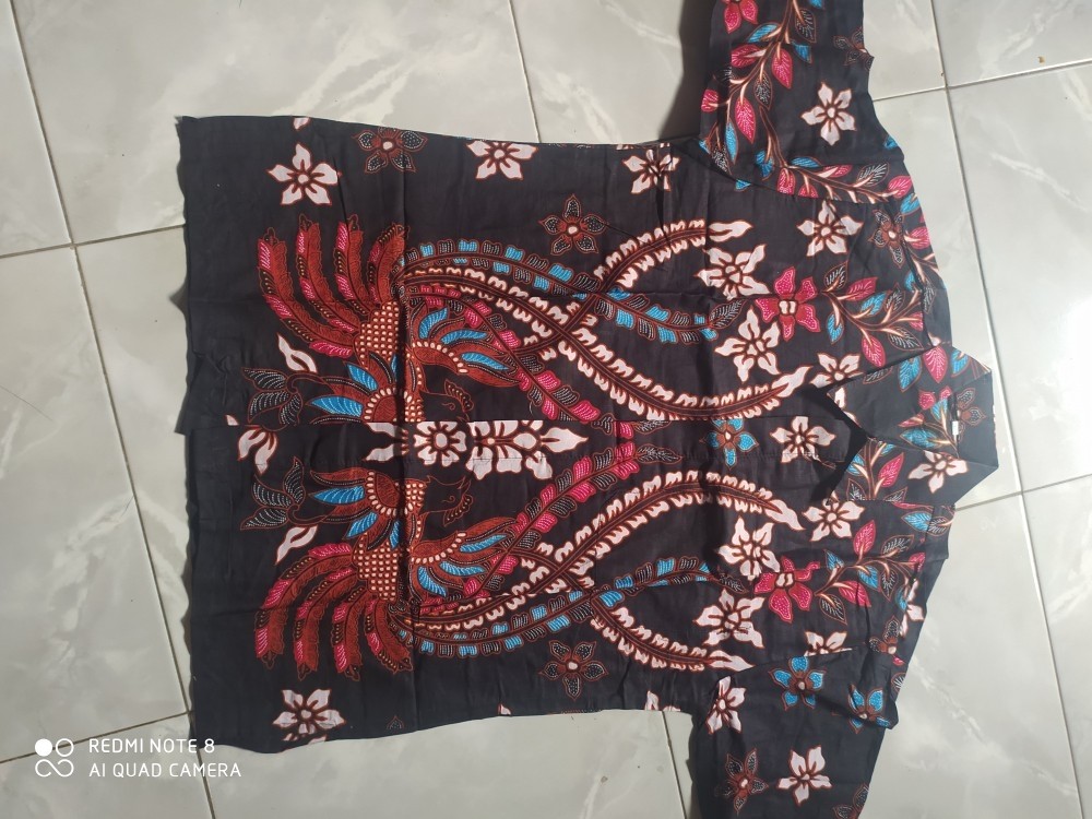 Batik Couple Keluarga Batik Keluarga Sania Ruffle Ori Ndoro Jowi Dnt Motif Manok Tarung