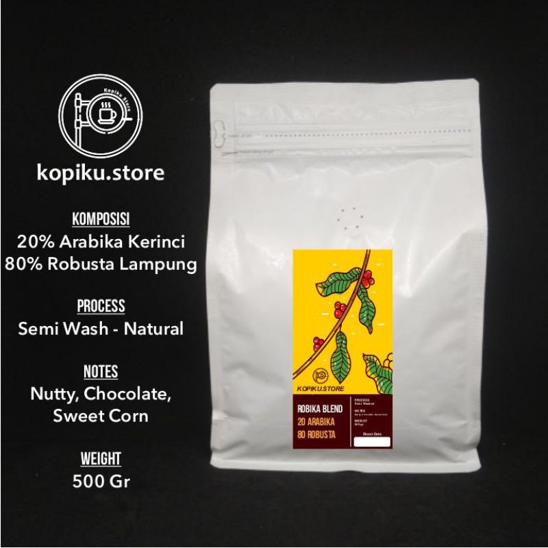 

Kopi Espresso Blend Sumatra 20% Arabika 80% Robusta 500 gr | Lampung - Kerinci (Biji/Bubuk)