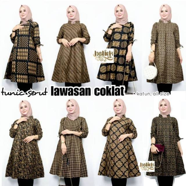 TUNIK SERUT LAWASAN DAUN best quality