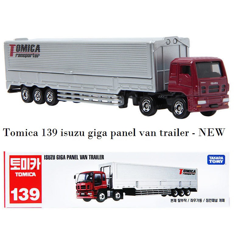 tomica truck 139 ISUZU GIGA PANEL VAN TRAILER