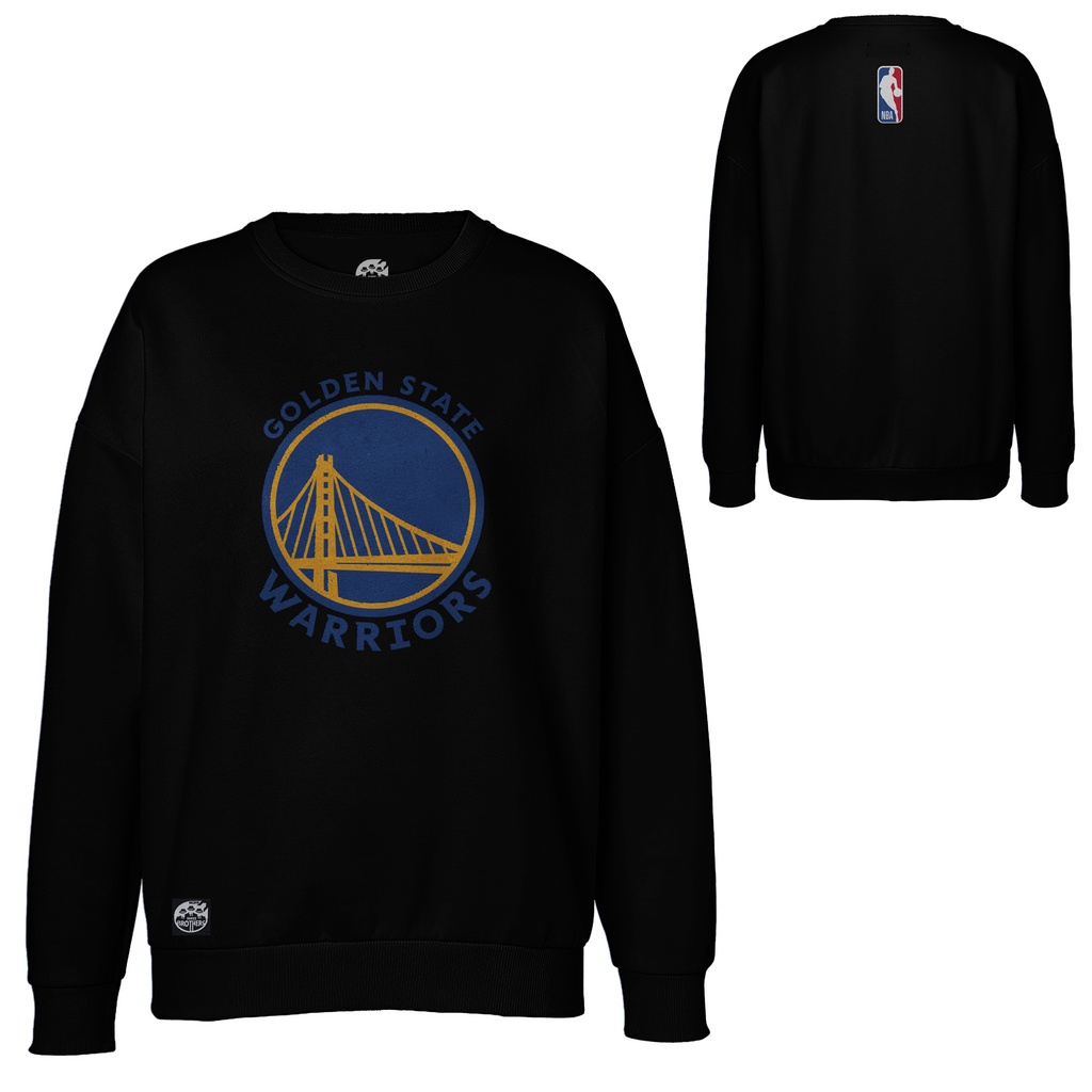 sweater crewneck basket Golden State Warriors ukuran normal, jumbo dan oversize M-5XL Ready Stock