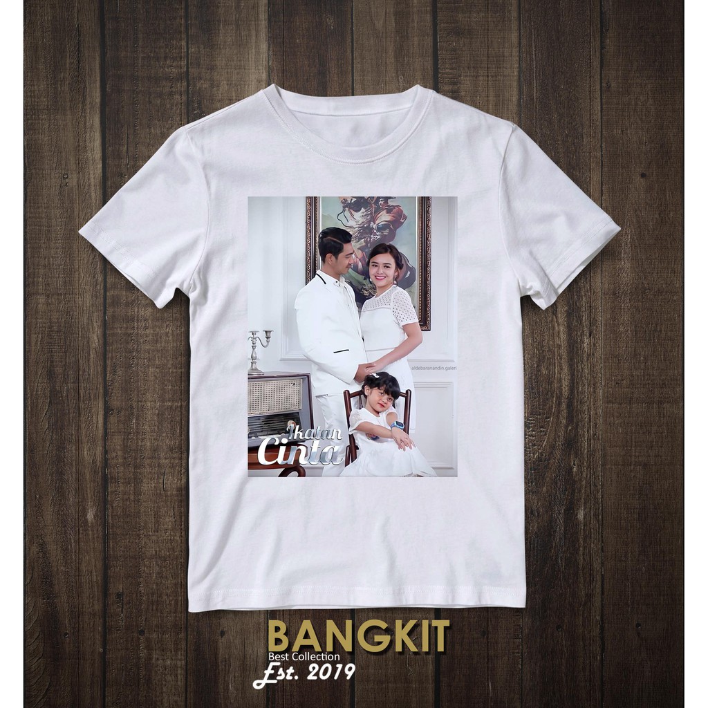 Kaos Ikatan Cinta foto keluarga Al Fahry - Aldebaran Andin Reyna Kaos Arya Saloka Unisex katun S-2XL