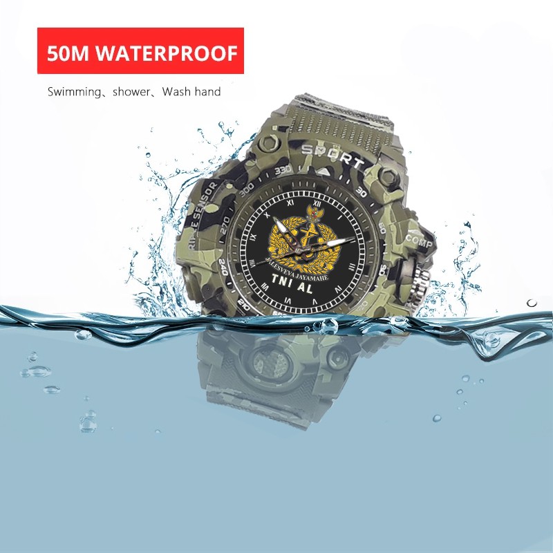 (SPECIAL EDITION) JAM TANGAN LOGO TNI-AL WATER RESISTANT NO.1