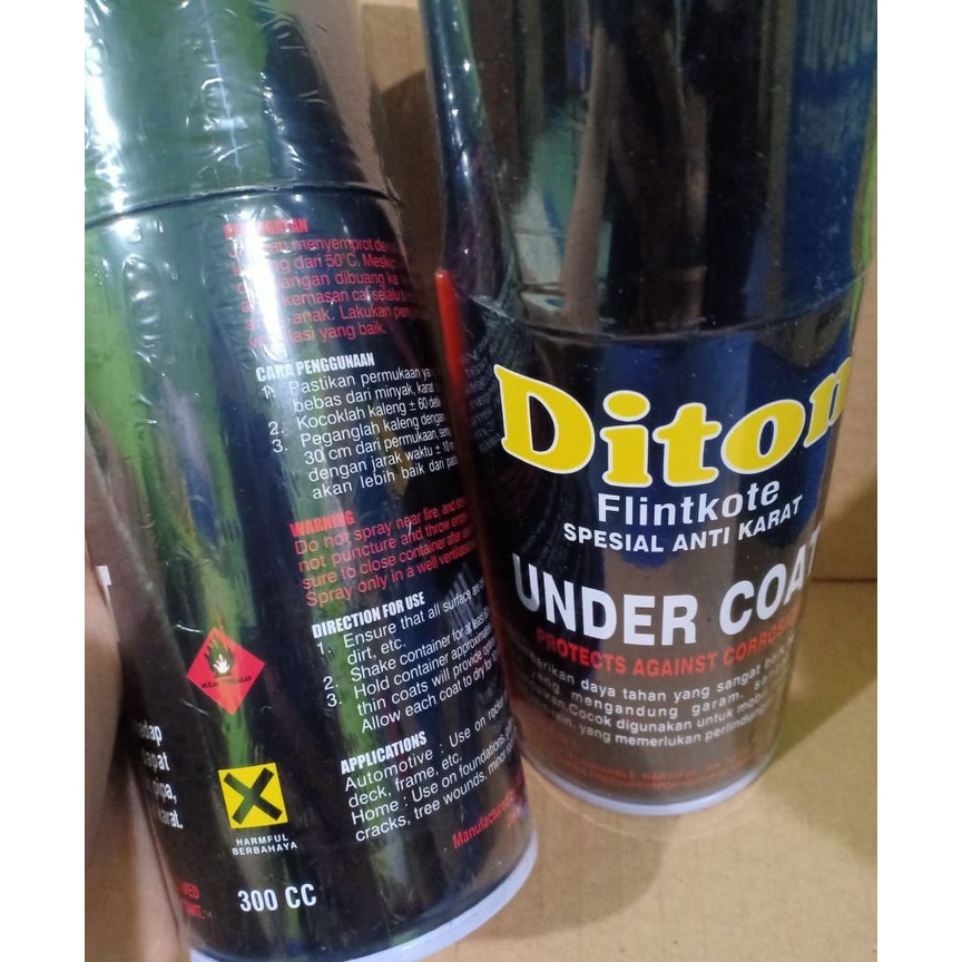 Undecoat FLINTKOTE Spesial Anti Karat Diton Premium Pilok Pilox Cat Semprot Antikarat (300cc) FLINKOTE ANTI KARAT