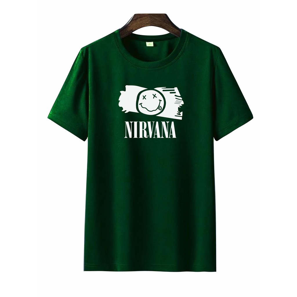 verovi28 KAOS PRIA II KAOS DISTRO SABLON DIGITAL BERKUALITAS BISA UNISEX NIRVANA