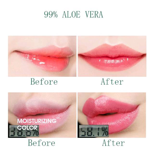 LIPSTIK ALOEVERA PELEMBAB BIBIR LIDAH BUAYA WARNA BUNGLON TAHAN AIR