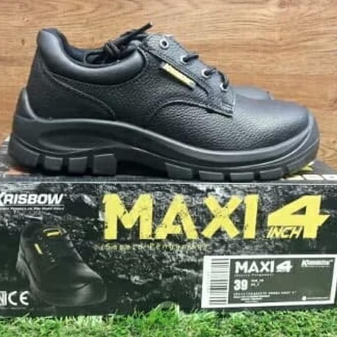 Sepatu Safety Krisbow Maxi 4 inch/Sepatu Proyek Maxi 4" Krisbow Star Seller Termurah