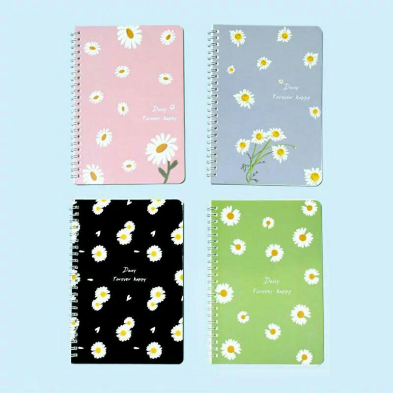 

Notebook Spiral Daisy A5 I FREE GIFT