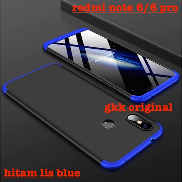 Xiaomi redmi note 6 pro Case 360 GKK original super protect