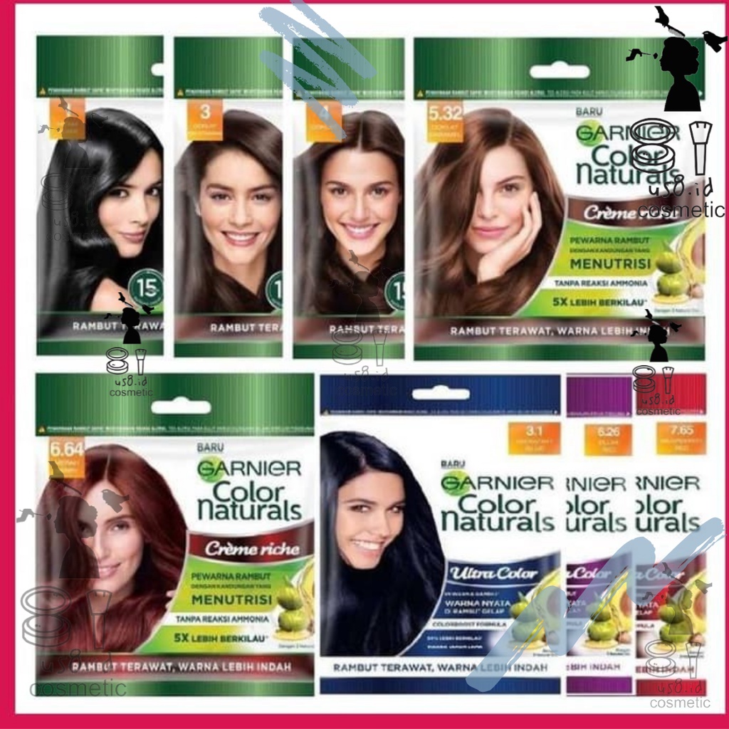 Garnier Color Naturals Pewarna Rambut | Cat Rambut Natural ✔️BPOM 20g | 30g