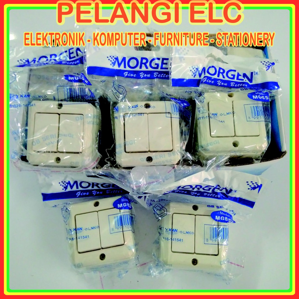 SAKLAR DOUBLE - SAKLAR SERI OB OUTBOW MORGEN MODEL TIMBUL ORIGINAL