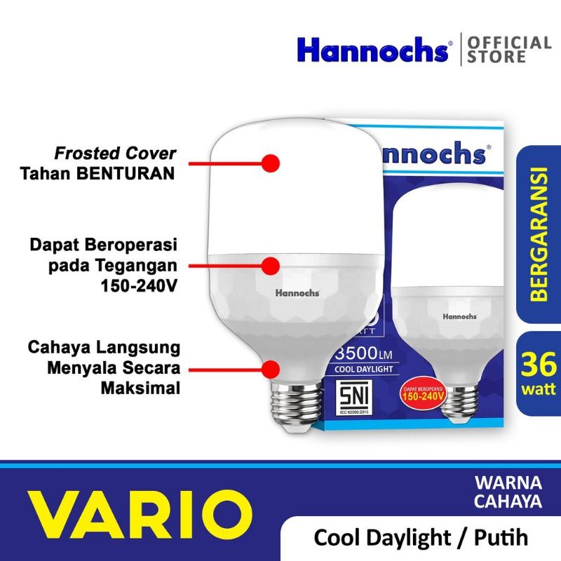 Hannochs Lampu LED Vario 36 Watt Cahaya Putih