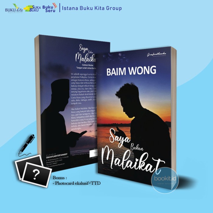 

MUST HAVE!! BUKU NOVEL SAYA BUKAN MALAIKAT - BAIM WONG - GRAFENT BOOKS - BUKU KITA TERBARU