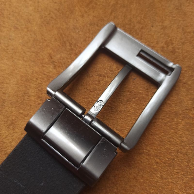 IKAT PINGGANG PRIA BELT SABUK KULIT ASLI SATU LAPIS TEBAL MOTIF BATIK UJUNG ( FREE CUSTOM n BOX)