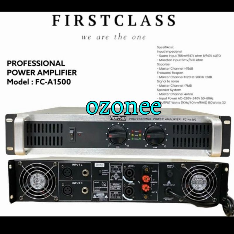 POWER AMPLIFIER FIRSTCLASS FC A 1500 FC A1500 FIRSTCLASS ORIGINAL