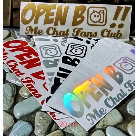 STICKER OPEN BO