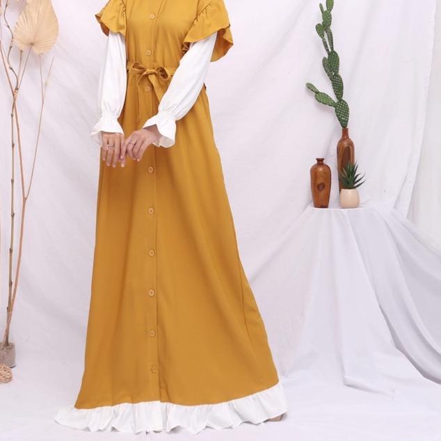 ◌ FIONA MAXI GAMIS SHAKILA JUMBO P140 PANJANG TINGGI BUSUI JUMBO BIGSIZE LD110 POLOS MODEL SYAKILA ☝