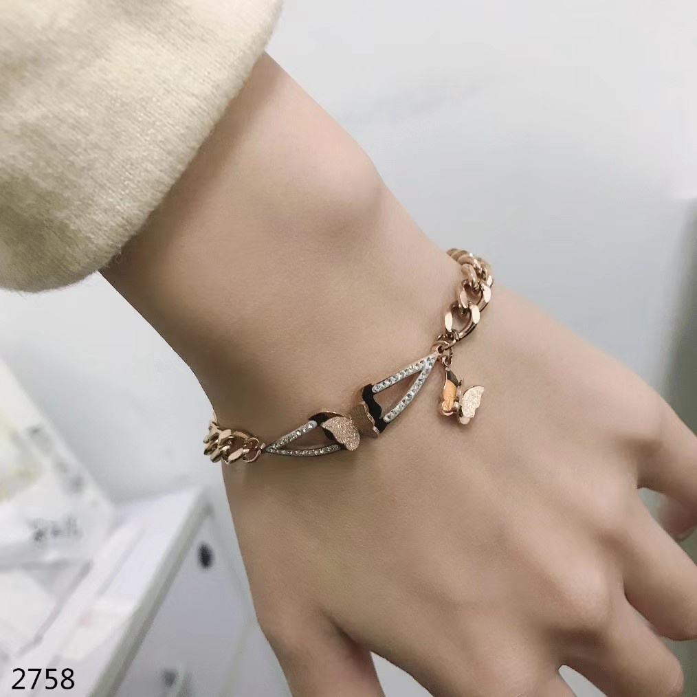 Gelang Titanium Permata Perhiasan Fashion 2758