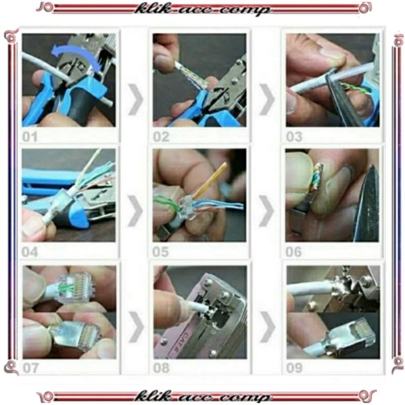 Crimping Tool 2810 cat 6 crimping tool Telecom RJ45 RJ11 RJ12 LAN Network