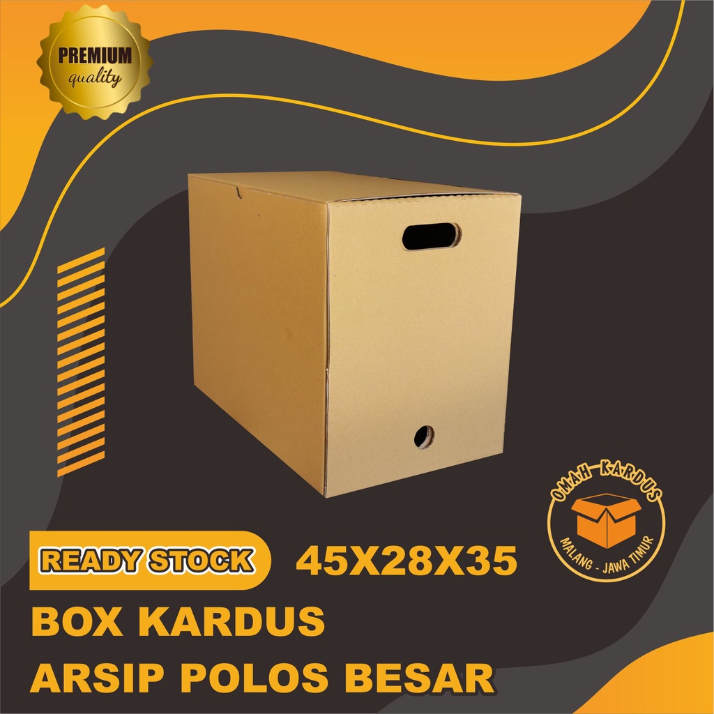 Jual KARDUS BOX ARSIP 45x28x35 Cm BESAR / BOX FILE BPJS / BOX FILE /BOX ...