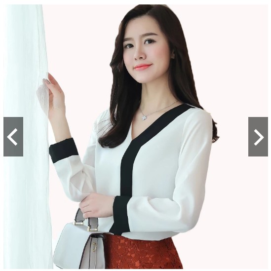 Fifi Fashion Blouse Tangan Panjang Wanita Gaya Korea Model Terbaru Titin