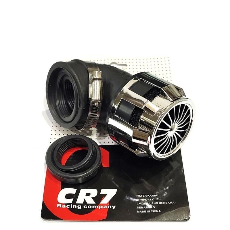 [model TURBIN PESAWAT] FILTER KARBU Racing VARIASI filter karbu  asl  power jet PE dan PWK saringan udara universal/SILVER