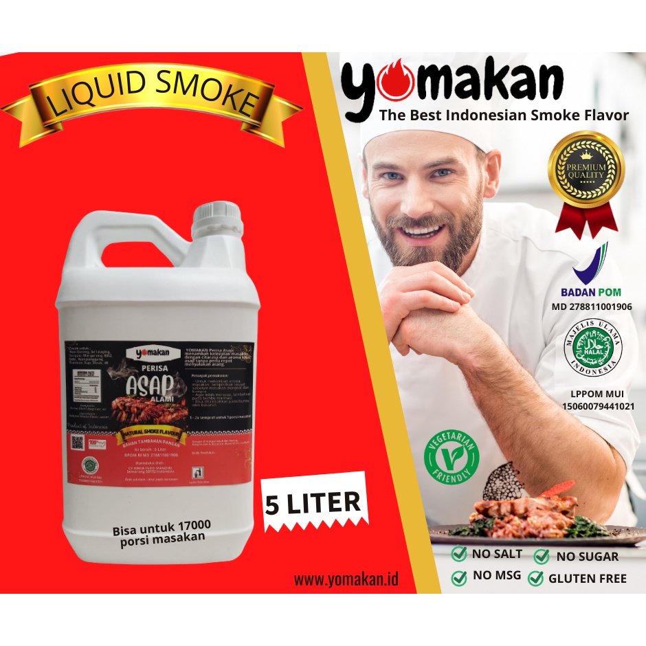 

YOMAKAN LIQUID SMOKE / PERISA ASAP / BUMBU ASAP