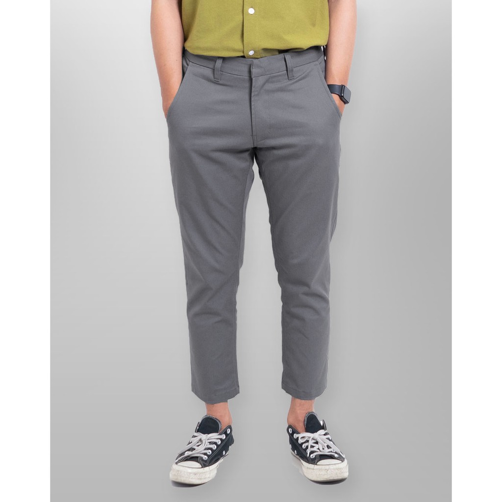 Neo Chino Ankle Pants - Grey