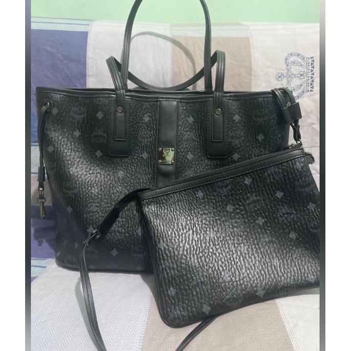 MCM LIZ SHOPPER BLACK