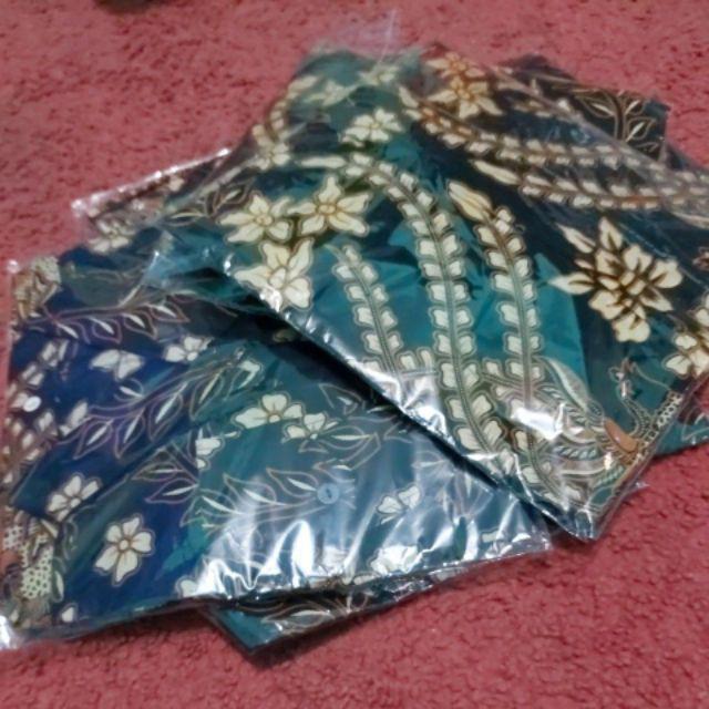 Bswart Batik Hrb026 Kenongo Hem Pendek Padi Pekalongan M L Xl Batik Pria Murah Modern Grosir