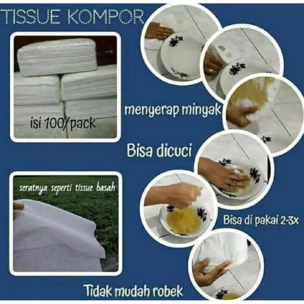 Tissue Kering Serbaguna / Tissue Kompor 200 gram