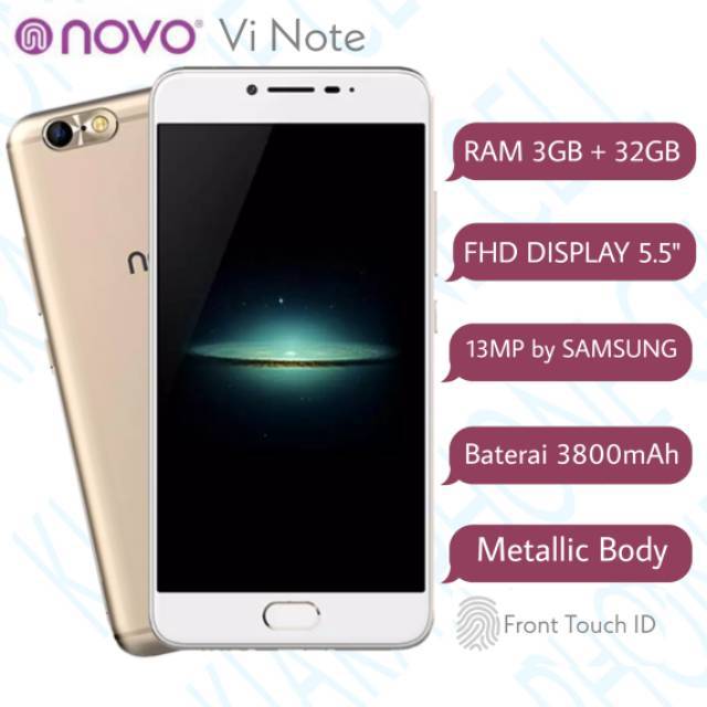 3 32 Novo Vi Note Smartphone Samsung Rear Camera Sharp Fhd Display Shopee Indonesia
