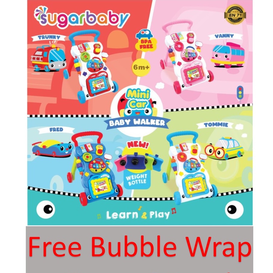 Sugar Baby Circus Walker Mini Car Push Baby / 2in1 Walker Playmat Baby Walker CBKS