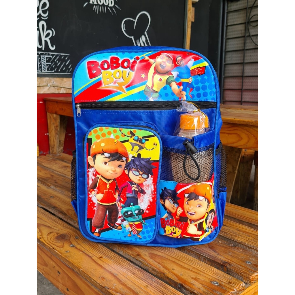 Tas Boboiboy Tas Ransel Sekolah Anak Laki Laki Karakter Boboiboy tas Sekolah Anak Bonus Botol Minum