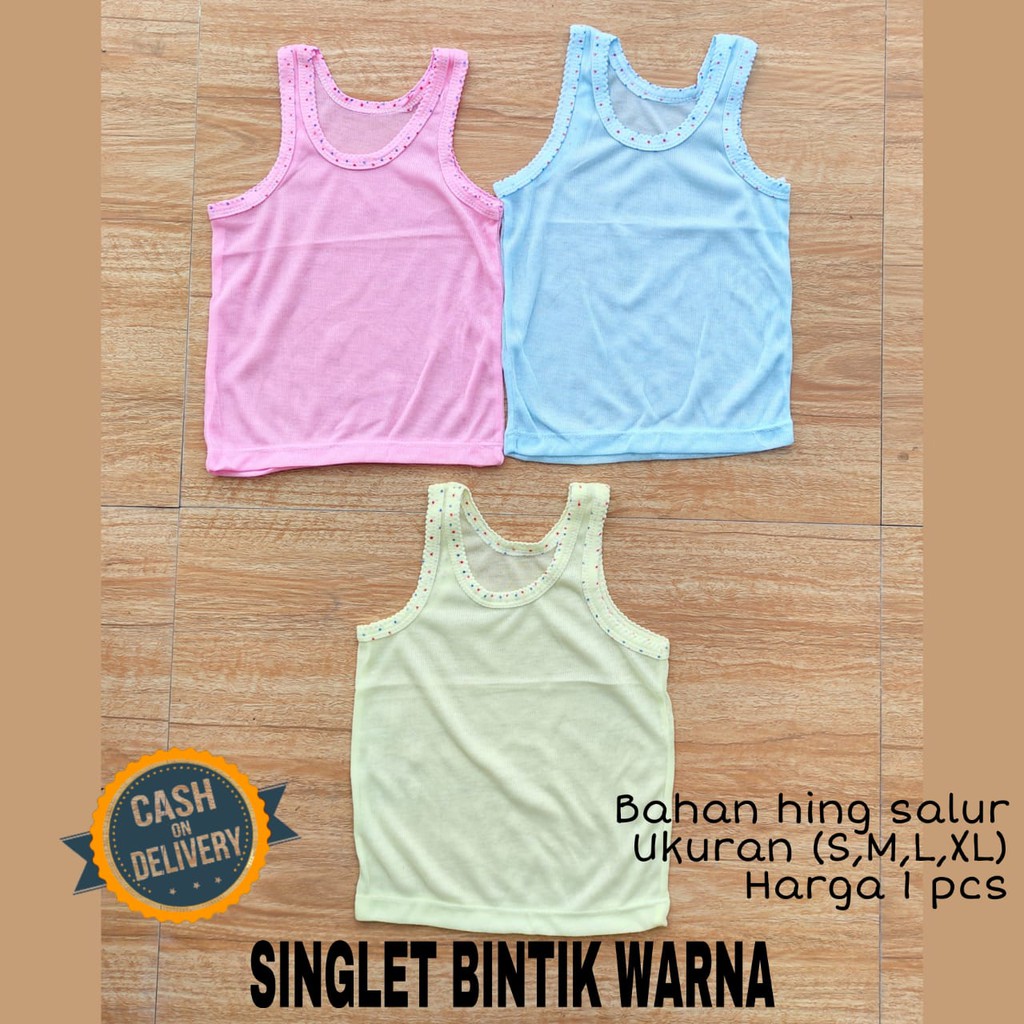 Singlet bayi WARNA halus lembut perlengkapan bayi lahir