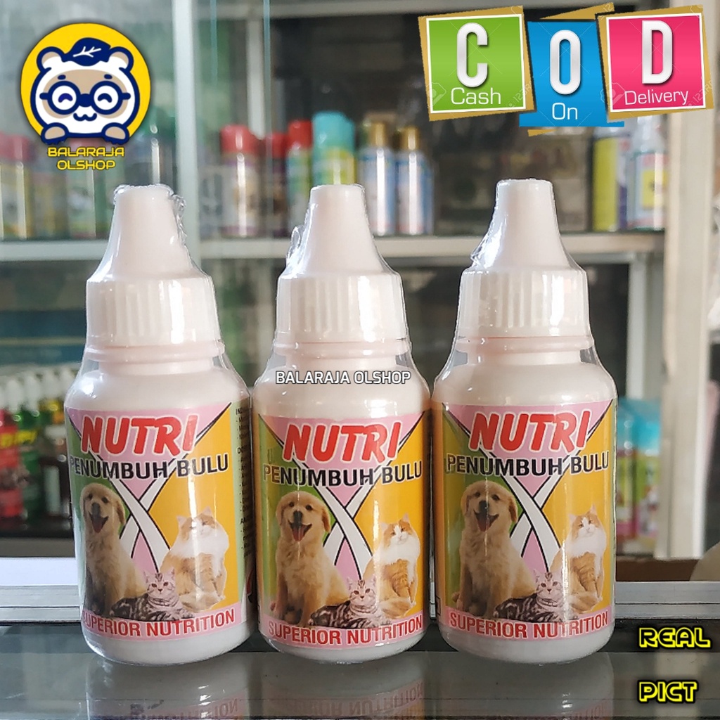 VITAMIN PENUMBUH BULU KUCING ANJING OBAT BULU RONTOK - NUTRI