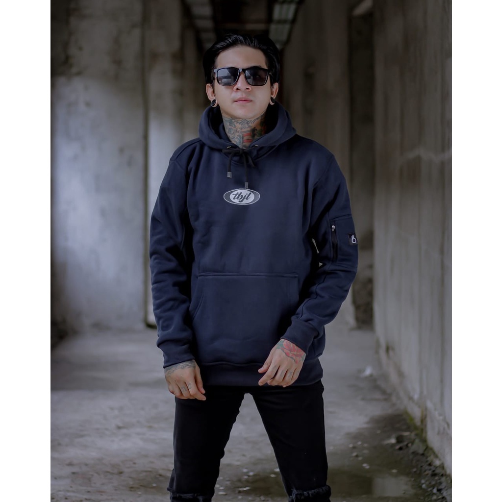 Hoodie pria saku samping / jaket hoodie semi bomber / hoodie cotton bojiel model saku