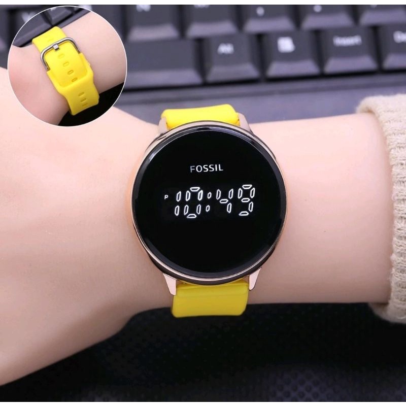 Jam Tangan Digital Terlaris Touch Watch Rubber Halus Jam Tangan Pria Wanita Layar Sentuh