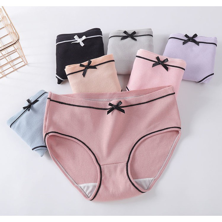 Celana Dalam Wanita Pita Underwear Katun Premium Polos Warna Solid-1