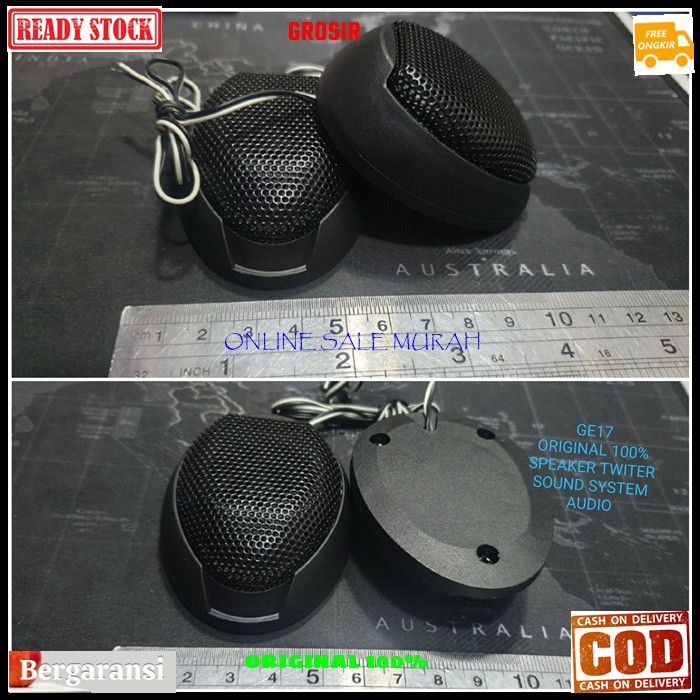 G17 Speaker twiter piezo tweeter super treble original 100% spk mini mobil car audio sound system sistem musik suround magnet surround tambahan suara vokal vocal piezoo pasif suara coil booster G17   sepasang satu set  Bisa DIPAKAI SEGALA JENIS AUDIO  TWE