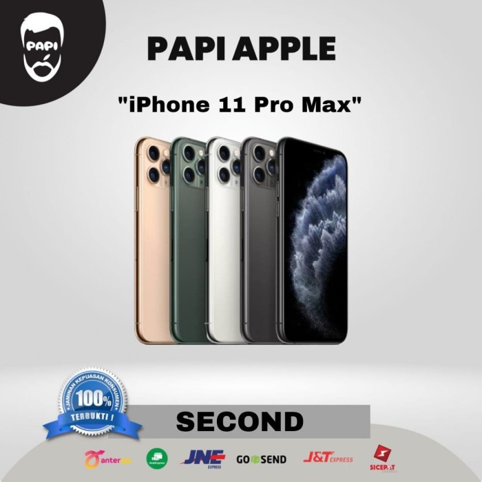[ Hp / Handphone ] Iphone 11 Pro Max 64Gb 256Gb 512Gb Bekas / Second / Seken / 2Nd