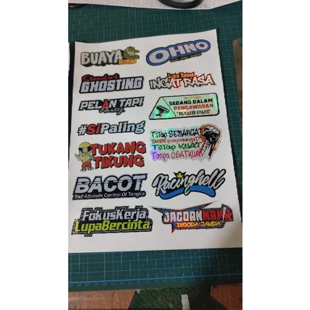 

Sticker Hologram printing Custom Lembaran A4