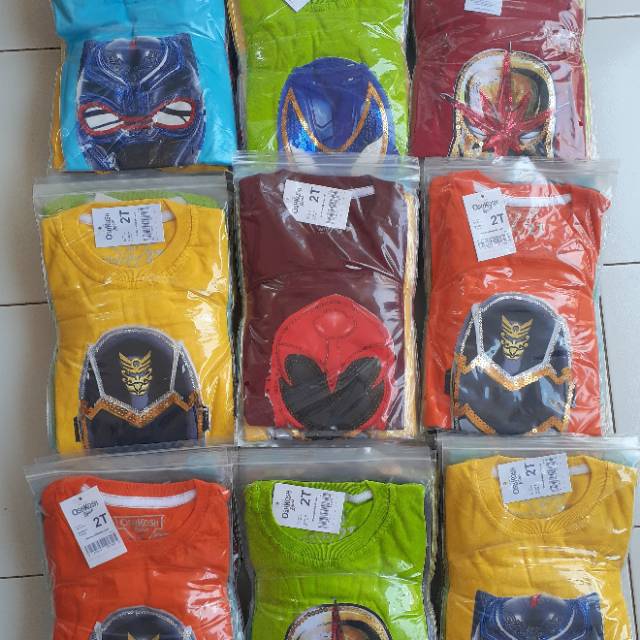 (COD)KAOS LED HERO 2-7 tahun